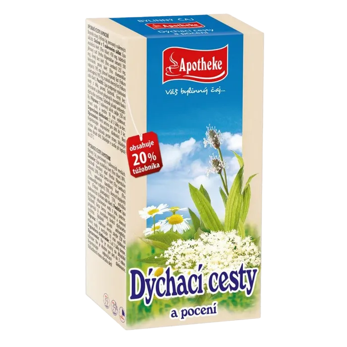 Apotheke Dýchací cesty a pocení čaj 20x1,5g